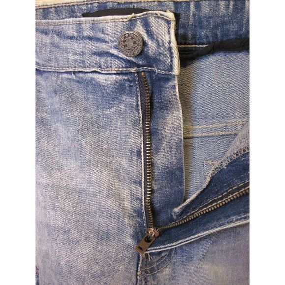 Jordan Craig‎ Legacy Edition Mens Distressed Denim Shorts Red Splatter size 44 - Picture 13 of 13